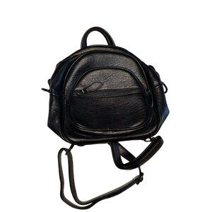 VONXURY Black Mini Backpack